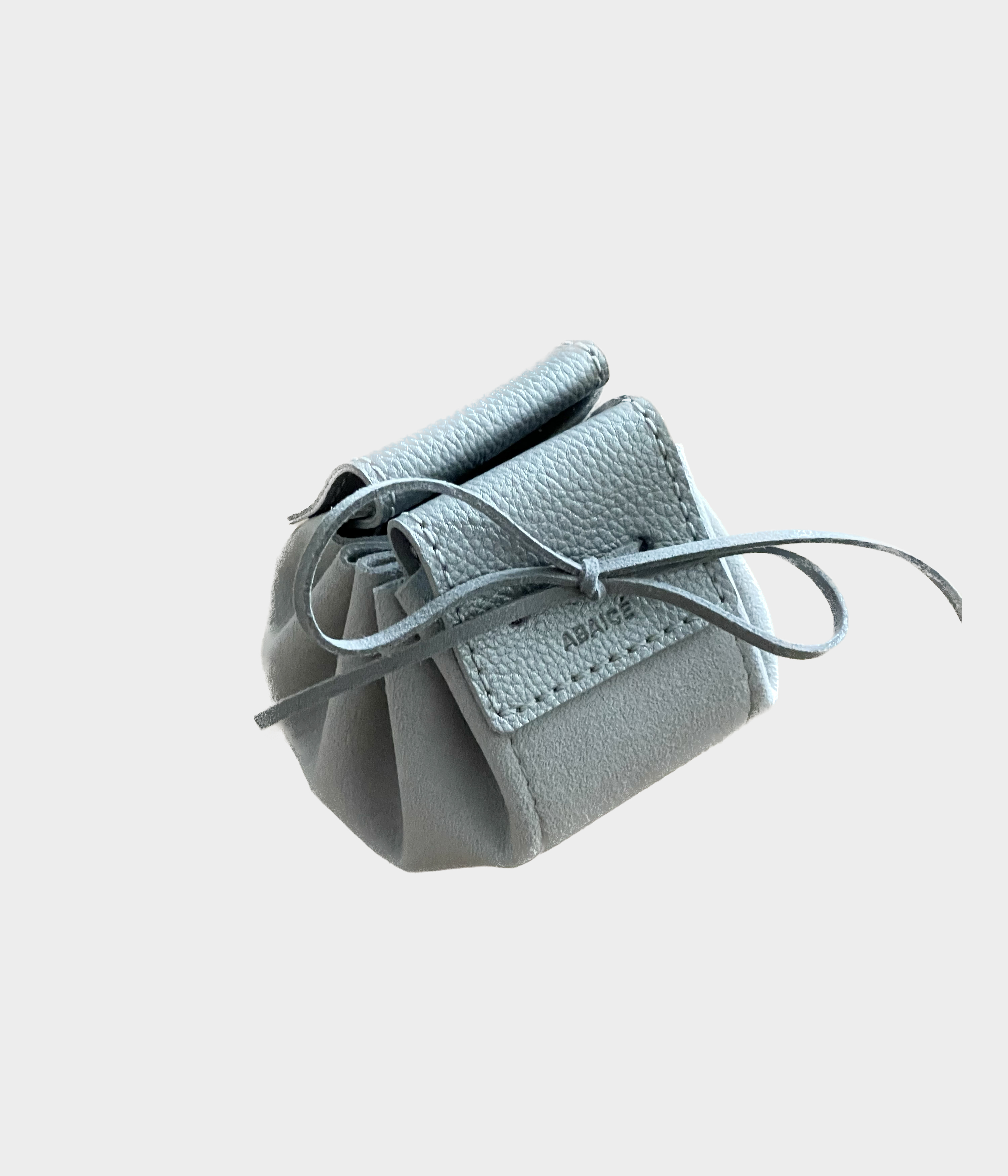 Drawstring mini pouch (Silver)